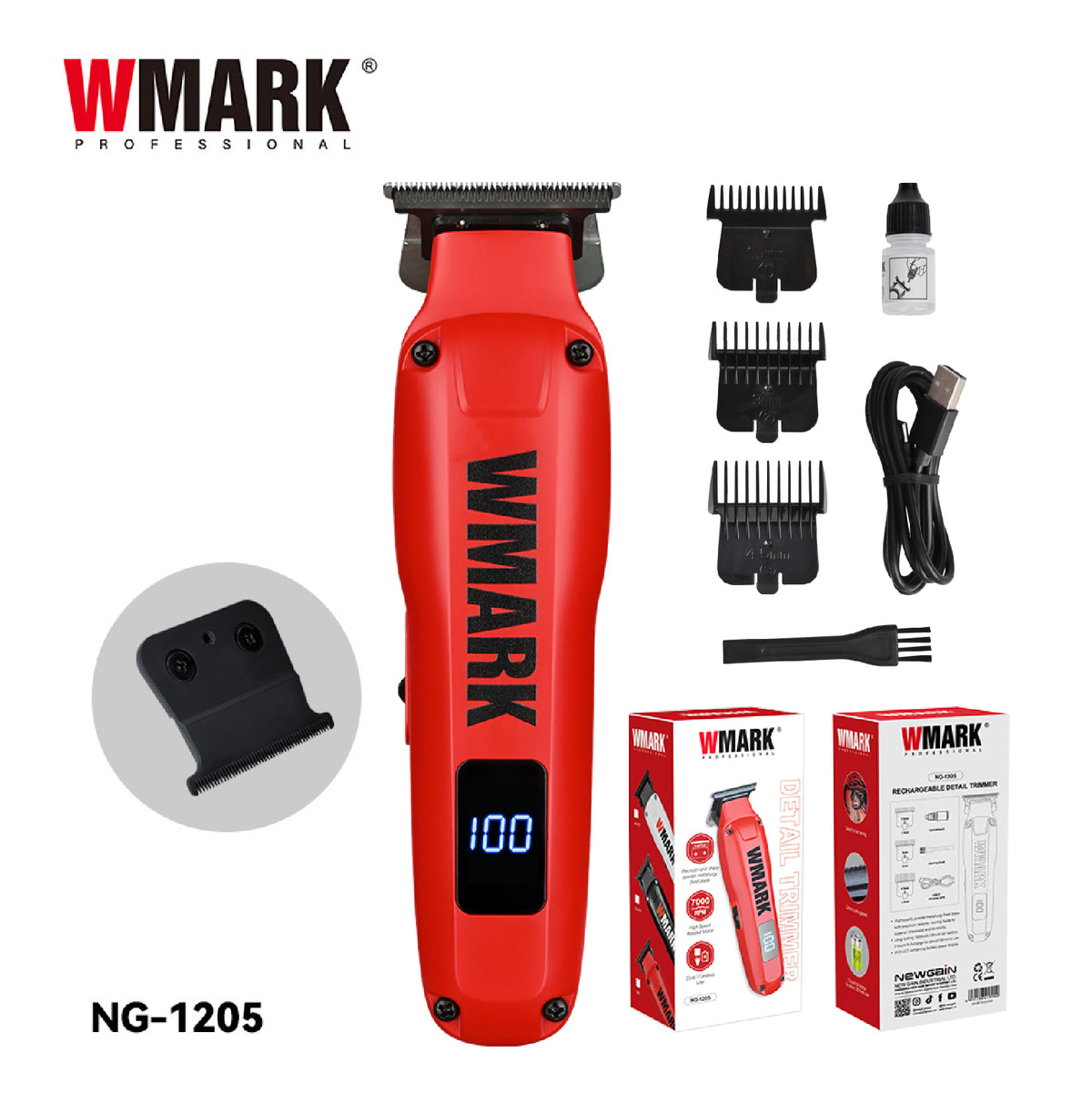 WMARK NG-1205 Rechargeable Detail Trimmer - image 2