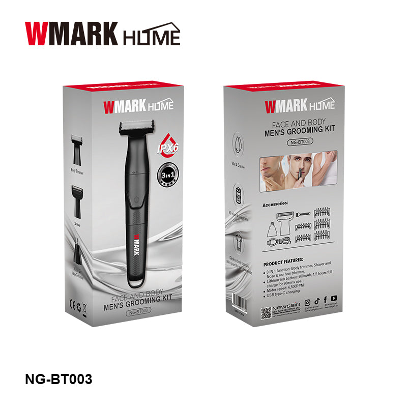 WMARK Home NG-BT003 Face & Body Men's Grooming Kit - image 5