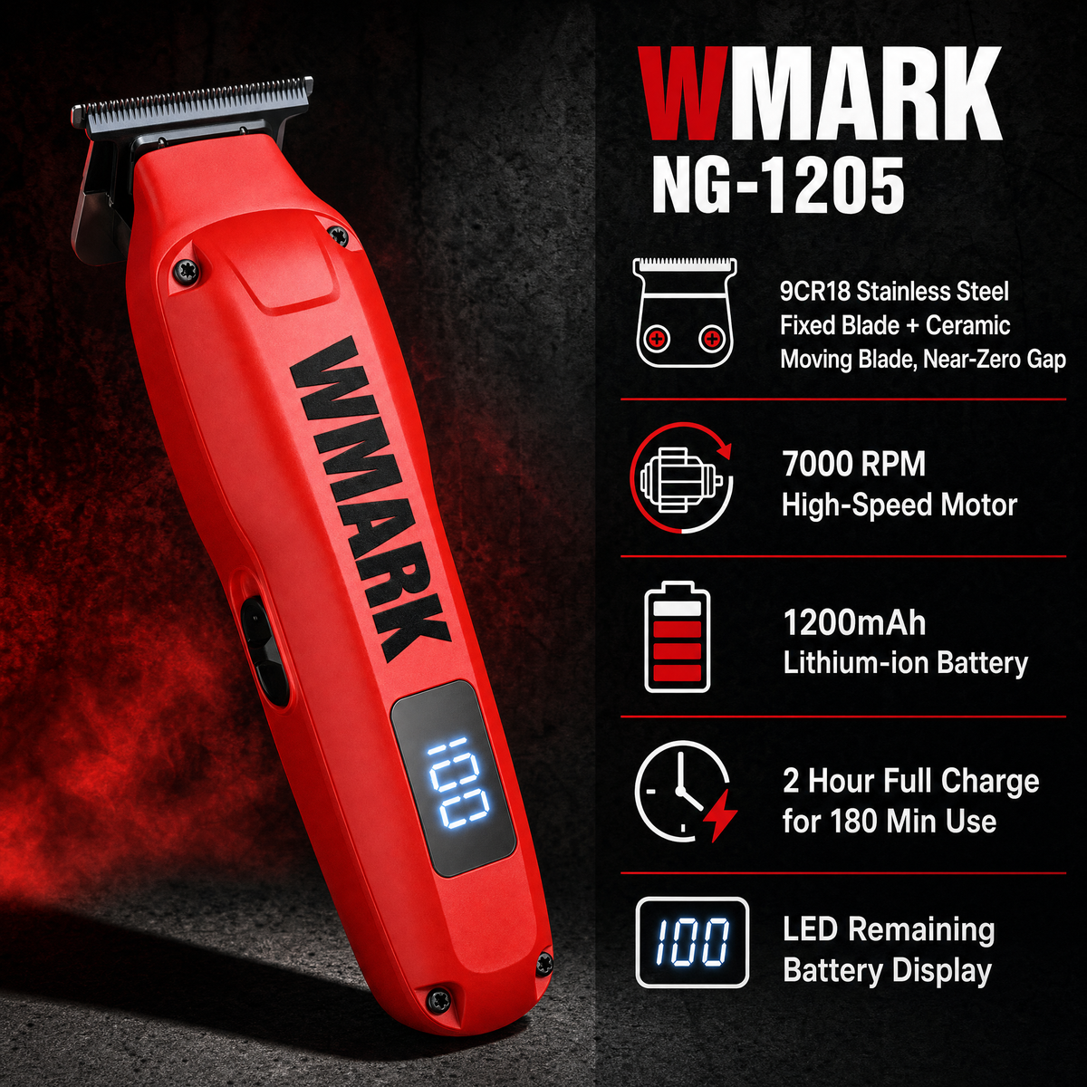Rechargeable detail trimmer